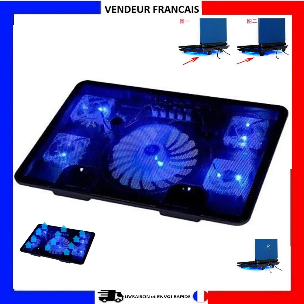 Refroidisseur PC portable pour travailler sans surchauffe sur notebook 14 à 17 pouces
