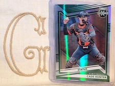 Cade Hunter, Cincinnati Reds, 2022 Elite Extra Edition Status Green #'d/499🇬