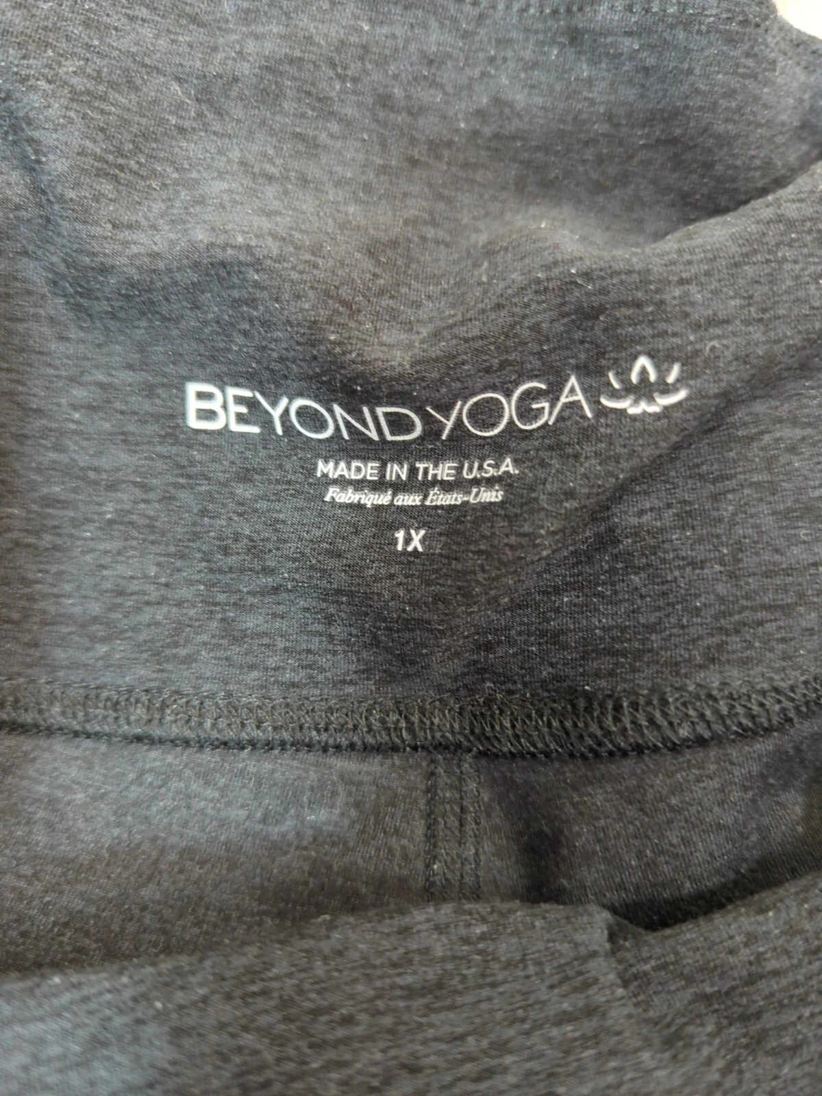 beyond-yoga spacedye cropped heather leggings