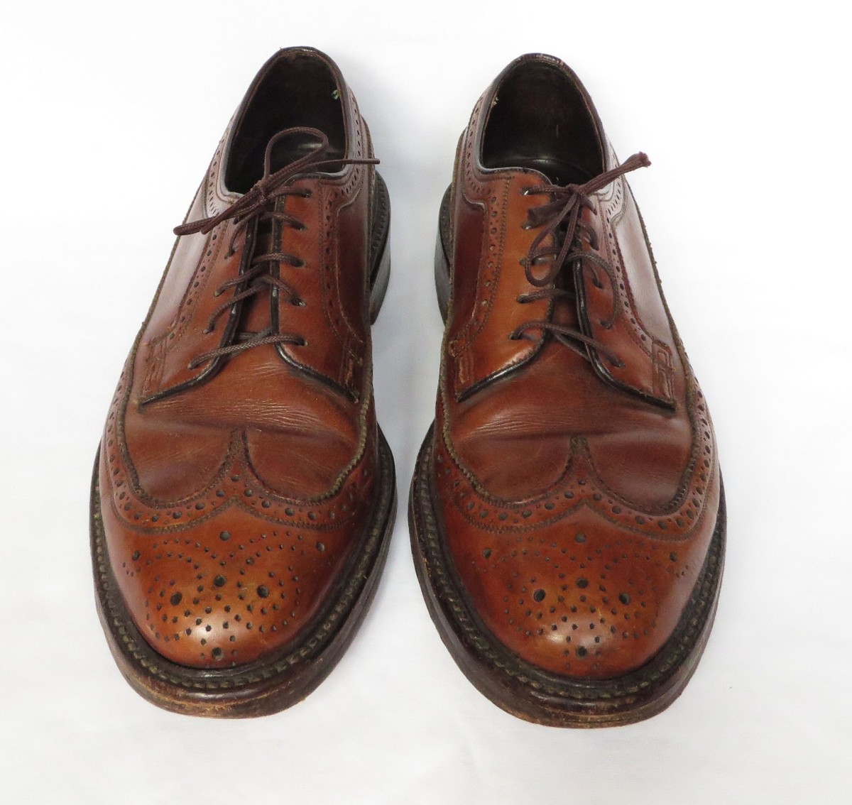 Florsheim Imperial／Kenmoor ／93602／6 1/2D FLORSHEIM Imperial Kenmoor 93602 Mens Brown Wing Tip Oxfords