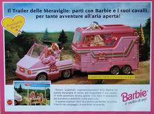 Pubblicità Advertising Italia Ritaglio 1994 BARBIE Trailer cavalli campeggio