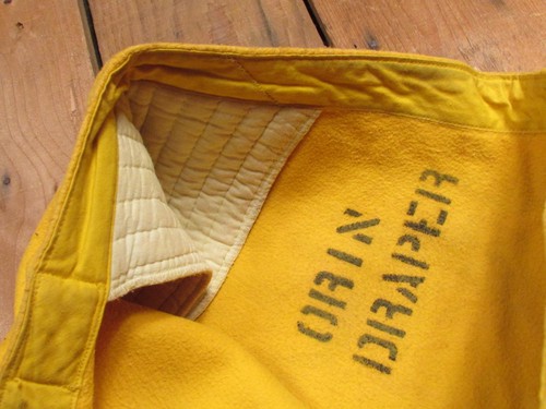 Vintage 1930s Mens Basketball Uniform Gold Knit Jersey Shirt 'Y' w/Padded Shorts - Picture 7 of 12