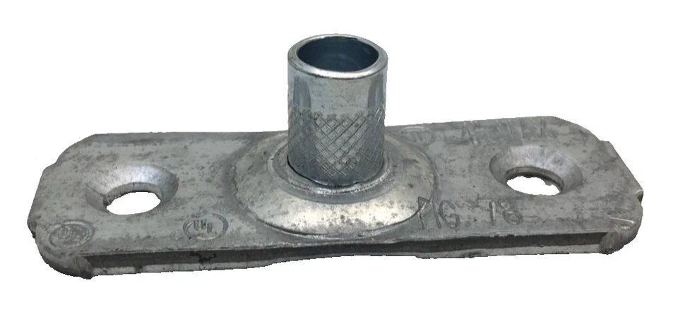 LOTE DE 100 PLACAS DE TECHO DE ACERO FIGURA 78-3/8-PGL B-LINE 3/8 PULGADAS Foto 3 de 4