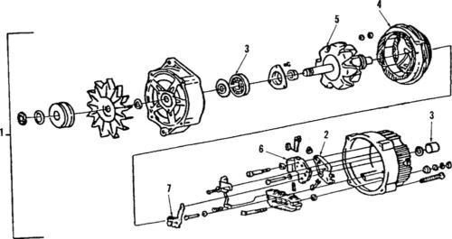 Genuine GM 1992-1993 Buick Oldsmobile Cutlass Ciera Alternator Assembly 19152466