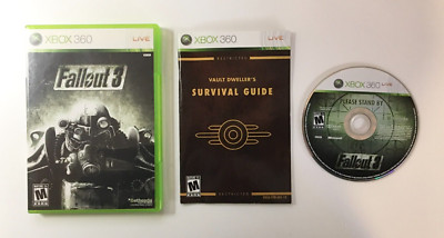 Fallout 3 (Microsoft Xbox 360, 2008) Bethesda - CIB Complete - US ...