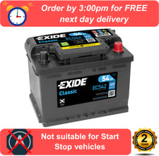 EC542 Exide Classic Car Battery 065RE 065 Type 54AH 500 EN CCA