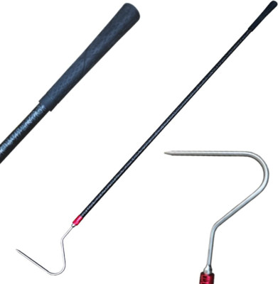 48'' High-Carbon Snake Hook Catcher Stick Tongs Grabber Reptile Pick-Up Handling