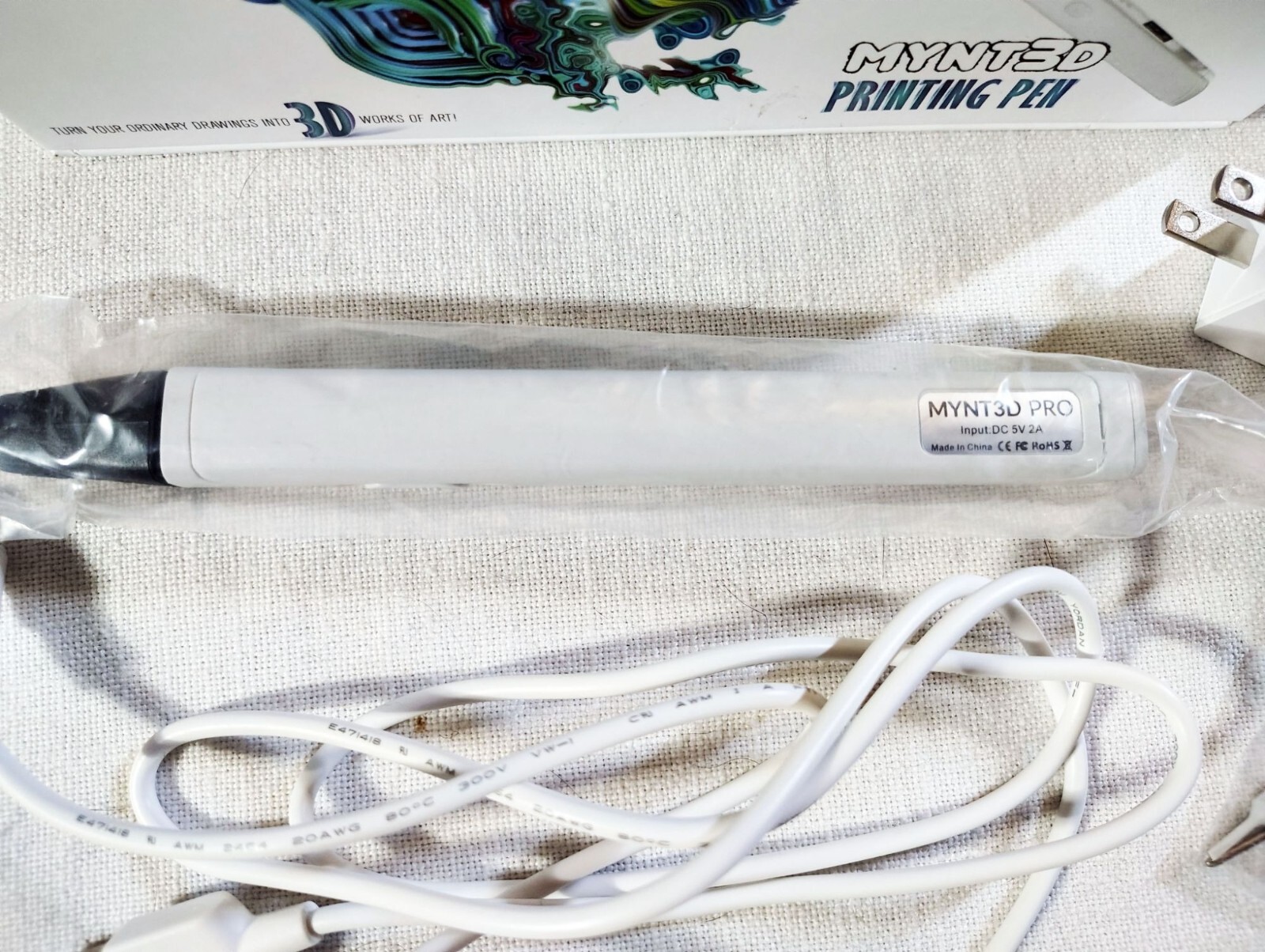 Printing Pen Kit 21 Colors Filament Mynt3D Pro 3D ABS USB Cable User Manual