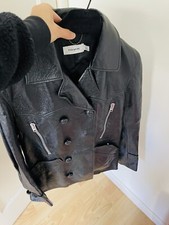 Coach Calf Leather Pea Coat