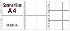 50x A4 Sammelhüllen , Prospekthüllen, Karte...