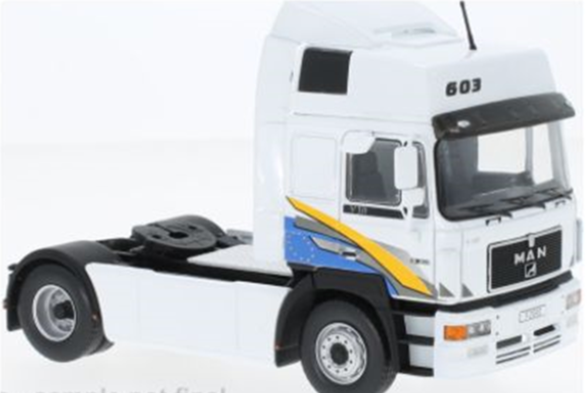 IXO MODEL TRUCKS MAN F2000 19.463 WHITE 1994 1:43 Scale