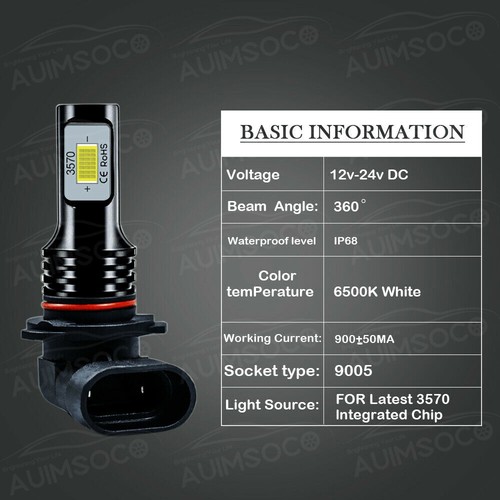 4x LED Headlight Bulb Conversion Kit 9005 H11/H8 High Low Beam 6000K Super White - Picture 12 of 12