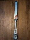 Wallace Sterling Silver - Rose Point - Dinner Knife - French - 9 3/4" - 1934