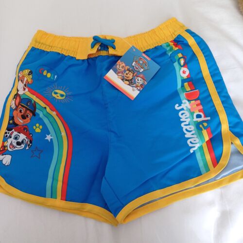 Age 5-6 Boys Paw Patrol Swim Shorts. New With Tag. 100% Polyester - Afbeelding 1 van 9