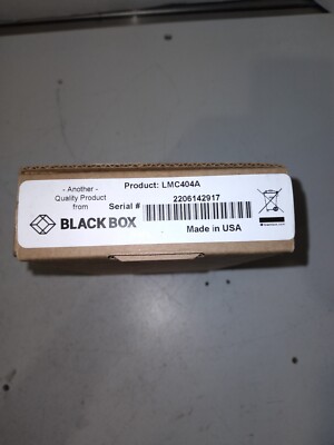 BLACK BOX GENUINE  LMC404A Fast Ethernet (100-Mbps) Media Converter