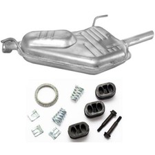 Auspuff Endschalldämpfer Endtopf Nachschalldämpfer Opel Vectra B + MONTAGESATZ