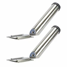 Amarine Made 2 PCS Fishing Rod Holder Stainless Slide Mount Removable for Boat