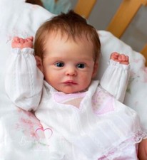 20inch Painted Reborn Doll Kit 3D Skin Newborn Baby Cloth Body Unassembled Parts