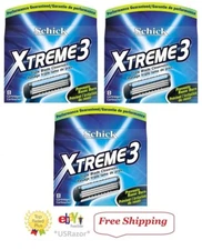 24 Schick xtreme 3 Razor blades shaver cartridges Refills shaving SubZero