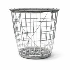 Großer Weinballonkorb Metall Frankreich – Vintage Herbstdeko Landhausstil