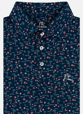 Rhoback The Mele Kalikimaka Men's Short Sleeve Performance Polo