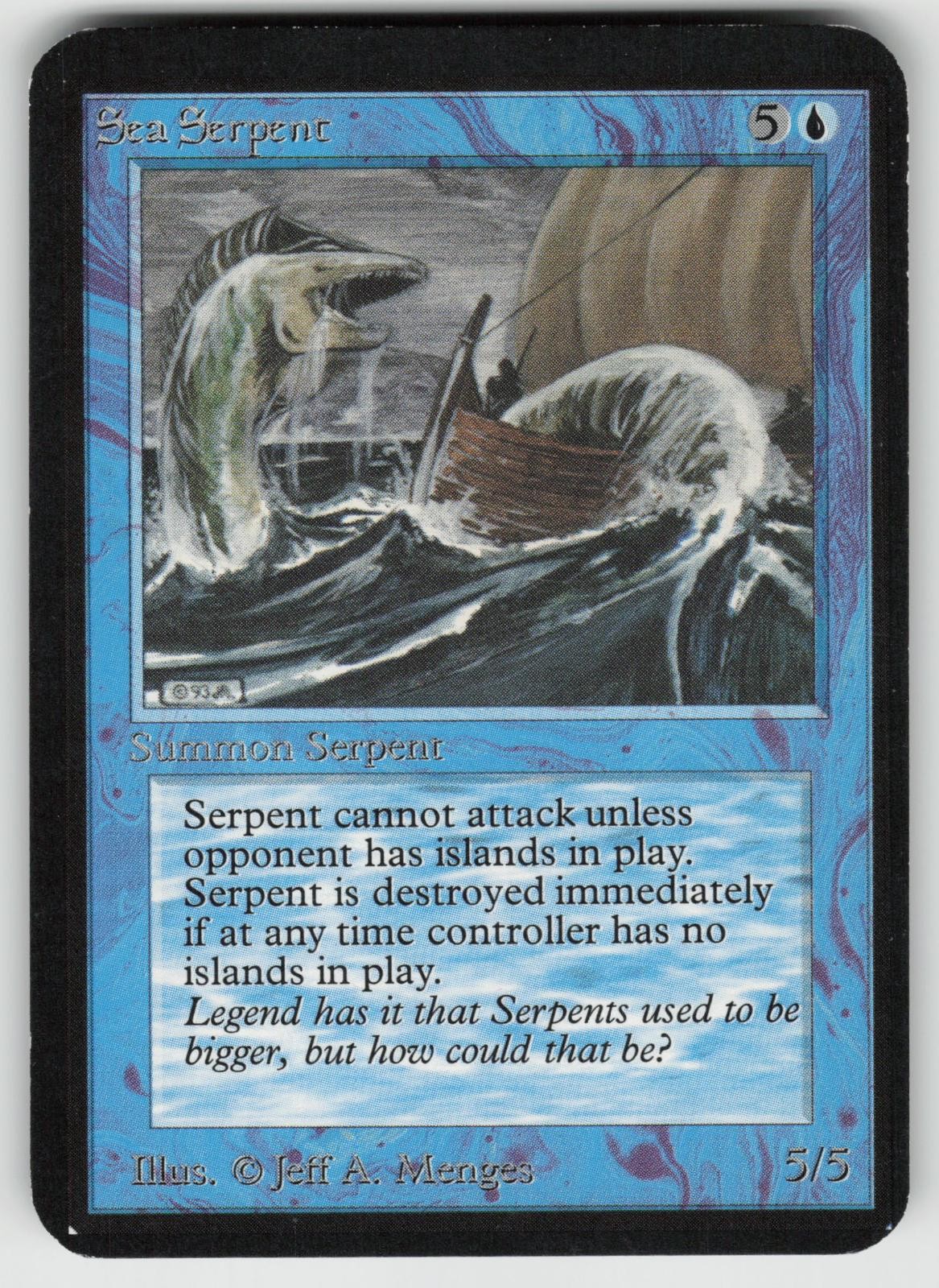 Sea Serpent Alpha Edition Common MAGIC: THE GATHERING