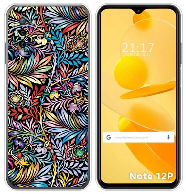 HGJTF Cover per Ulefone Note 14 (6.52), Custodia per Telefono Antiurto in Morbido Silicone Nero, Ultra Sottile TPU Bumper Protettiva Case per Ulefone Note 14 - Felice illimitato