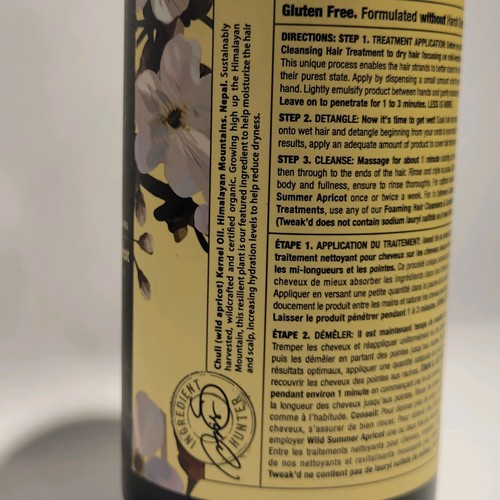 Tweak'd By Nature WILD SUMMER APRICOT Cleansing Hair Treatment Products Lot Of 2 - Picture 9 of 17