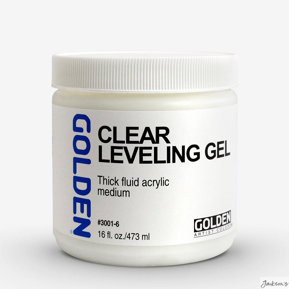 Golden Clear Self Levelling Gel Acrylic Medium 473ml Gloss Glazing Finish