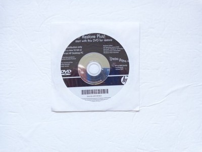 HP Restore Plus! For Windows Vista Home Basic, Business, XP Pro 32 or 64 bit