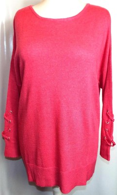 NEU LOVE KNITWEAR   ROSA SCHNÜR ARM DESIGN PULLOVER PULLI  GR. 22 # B36*