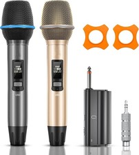 Microfonos Inalambricos Para Iglesias Fiestas Eventos Karaoke 2 Mic Sonido Top