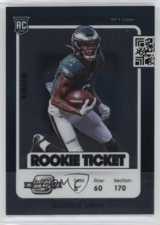 2021 Panini Contenders Optic Rookie Ticket DeVonta Smith #63 07r3