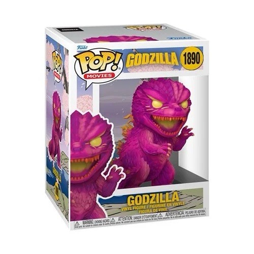 Godzilla Retro Futurism Godzilla Pink Premium Funko Pop! Vinyl