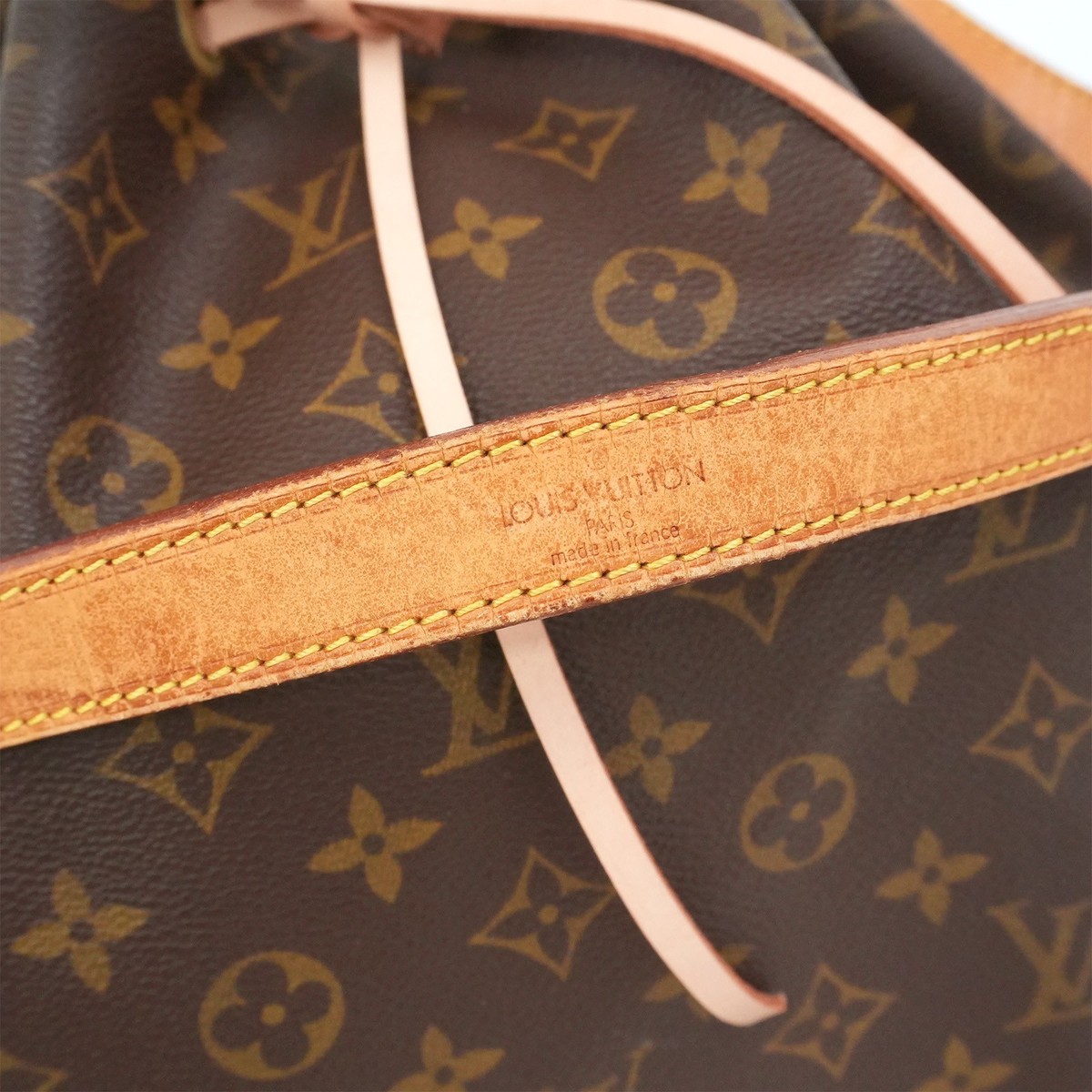 LOUIS VUITTON LV Monogram Noe M42224 Shoulder Bag Brown AR8910