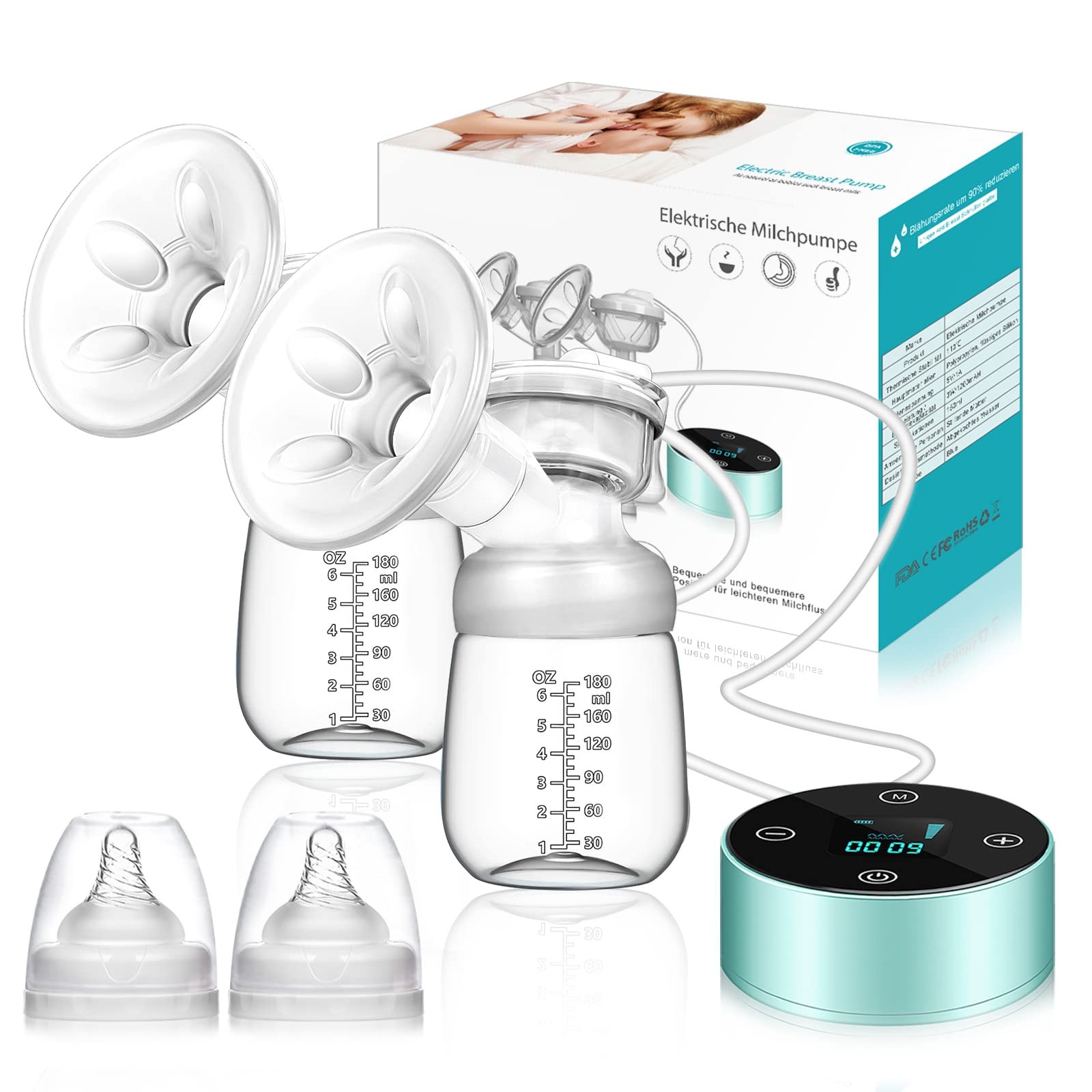 Electric Breast Pump with 3 Modes & 10 Levels for Comfortable Pumping-image