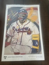2025 Ronald Acuna Jr RARE Art Drawn By Matt Szczur  11”x17” MLB Network All Star