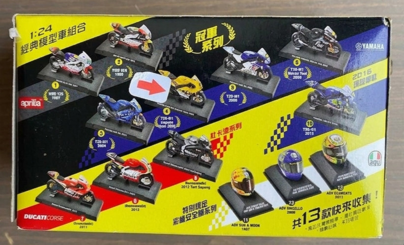 Modellino Moto GP Valentino Rossi Scala 1:24 foto 2