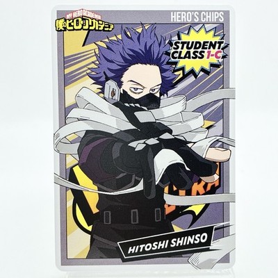 Hitoshi Shinso My Hero Academia Hero's Chips Card 3 MHA Anime Jump