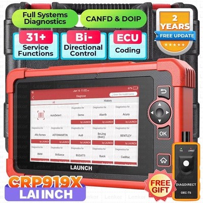 LAUNCH X431 CRP919X Bidirectional OBD2 Scanner Full System Diagnostic Key Coding