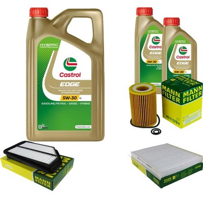 INSPEKTIONSKIT FILTER CASTROL 7L ÖL 5W30 für Honda Civic VIII Hatchback FN FK
