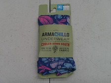 Duluth Trading Armachillo Underwear Womens XL Blue Floral Cooling Boxer Briefs