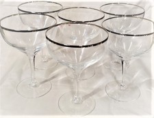Set of 5 Lenox Ariel Champagne/Tall Sherbets
