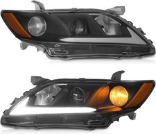 WEELMOTO DRL Headlights for 2007-2009 Toyota Camry Pair