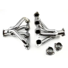 Chevy BBC 454 Center Dump Block Hugger Stainless Steel Exhaust Headers