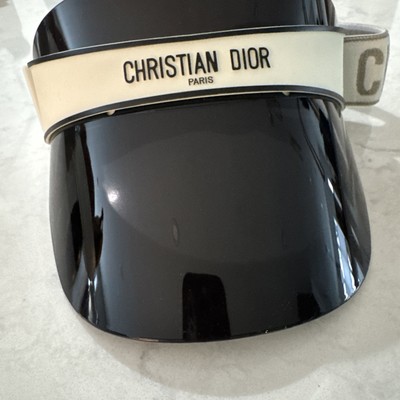 Christian Dior Adjustable Black Designer Visor Hat Logo | eBay display picture 1