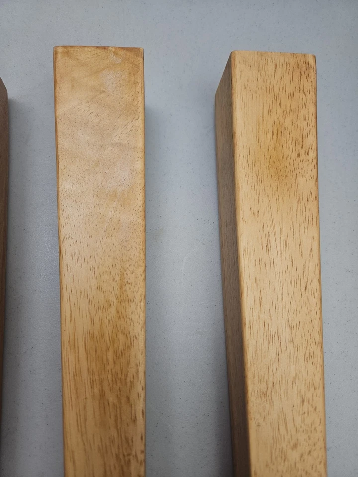 Juego de 4 patas largas cuadradas cónicas modernas de arce de 18" de mediados de siglo para piezas Foto 4 de 4