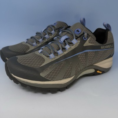Merrell Siren Edge 3 Vibram Gray Athletic Trail Sneaker J37194 Women's Sz 6 M