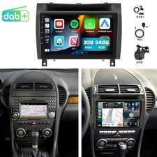DAB+ Android15 Apple Carplay Autoradio F&uuml;r Mercedes Benz SLK R171 2004-2011 Kam