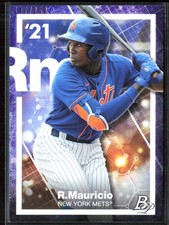 Ronny Mauricio 2021 Bowman Platinum Precious Elements Purple /250 #PE-20 New